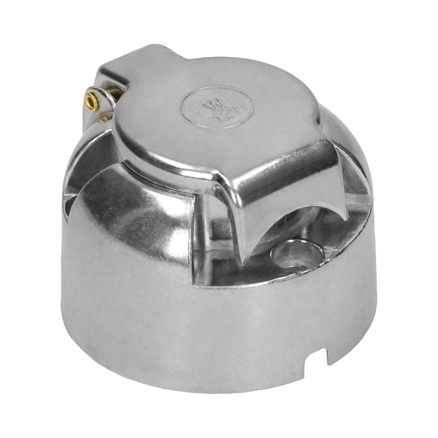 Pin trailer socket, aluminium