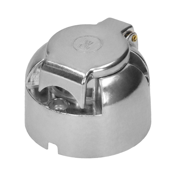 Pin trailer socket, aluminium