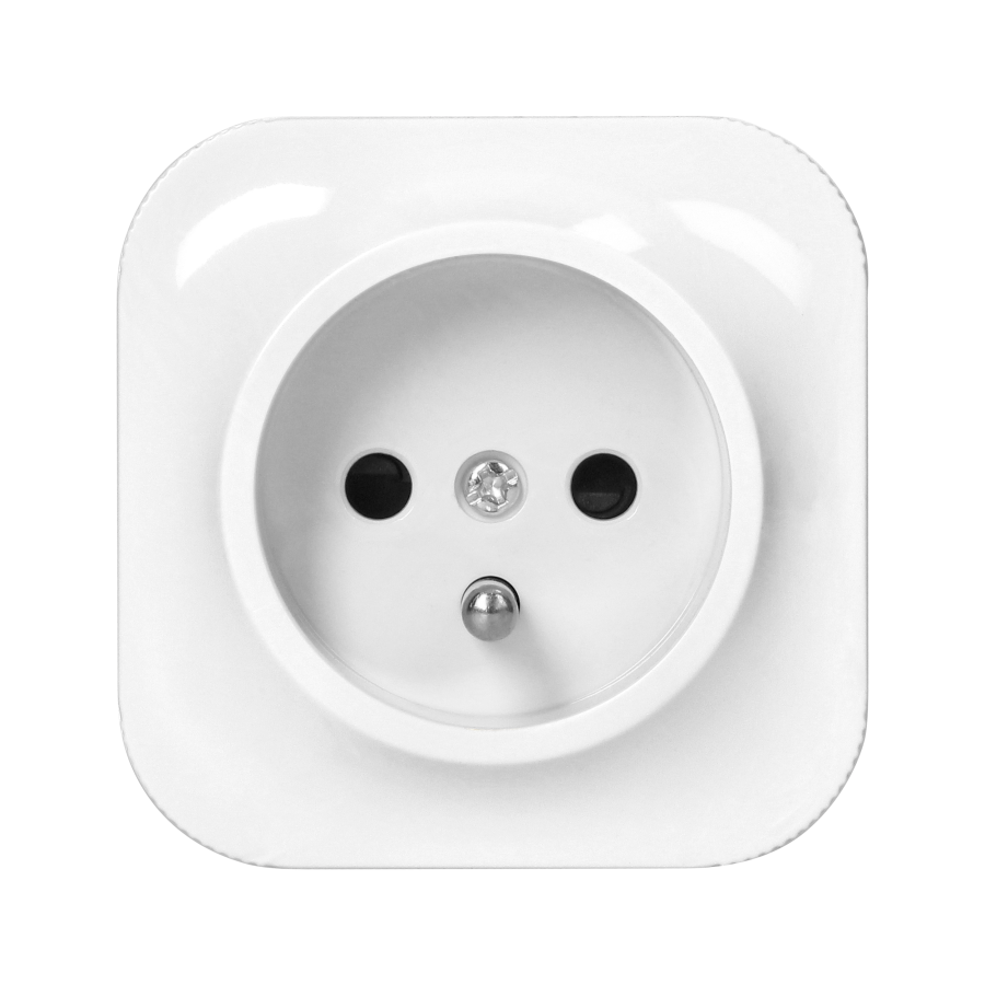 Surface-mounted single socket ToDo 2P+Z  IP20, white