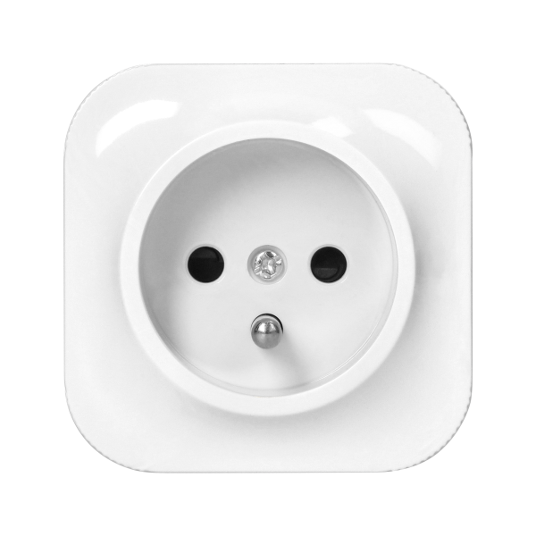 Surface-mounted single socket ToDo 2P+Z  IP20, white Surface-mounted single socket ToDo 2P+Z  IP20, white