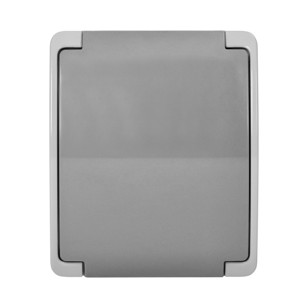 Single socket 2P+E AQUATIC IP44 grey-graphite Single socket 2P+E AQUATIC IP44 grey-graphite