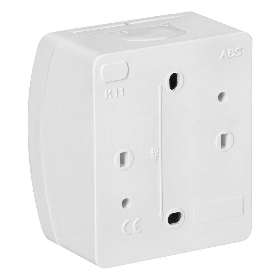Single socket 2P+E Schuko AQUATIC IP44 white
