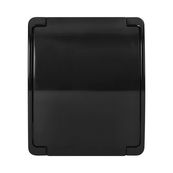 Single socket 2P+E Schuko AQUATIC IP44 black Single socket 2P+E Schuko AQUATIC IP44 black