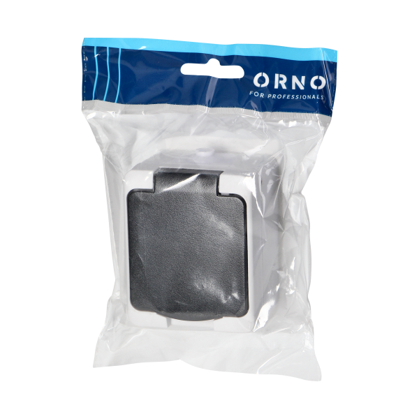 AQUATIC MINI IP54 Single socket 2P+E (Schuko), white/black AQUATIC MINI IP54 Single socket 2P+E (Schuko), white/black