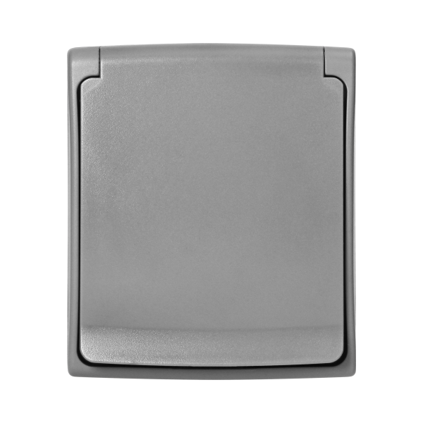 AQUATIC PRO IP 55 Single socket 2P+E, grey/graphite