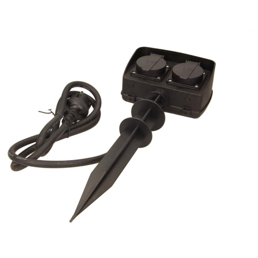 Two way garden socket