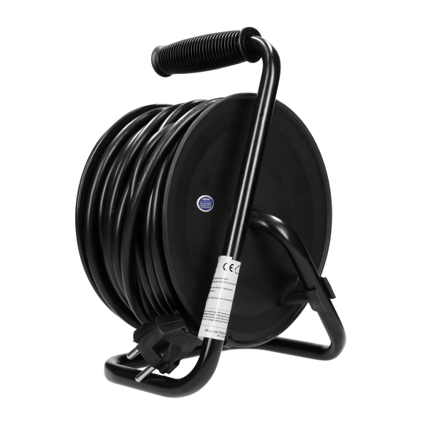 MINI cable reel, PVC, H05VV-F 3x1.5mm², 15m, 4x2P+E (Schuko)