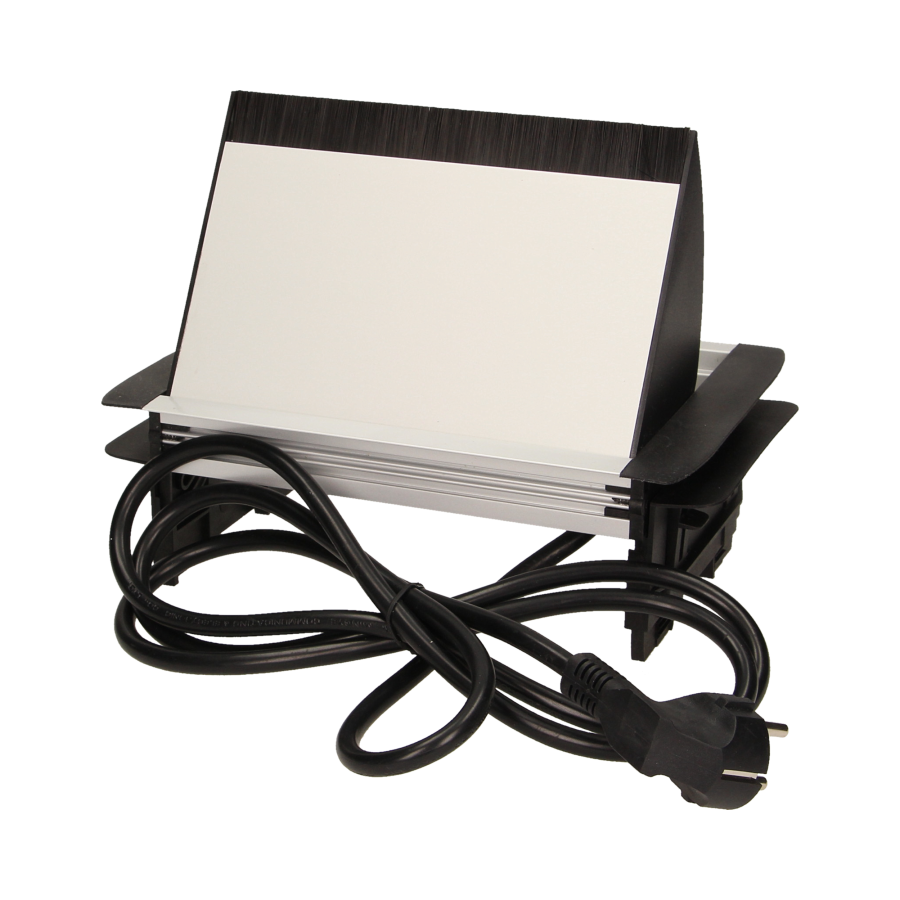 Dustproof, flush-fitting furniture socket with 1.8m cable