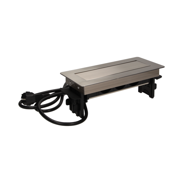 Flush-fitting furniture socket with 1.8m cable