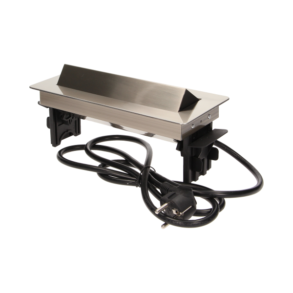 Flush-fitting furniture socket with 1.8m cable