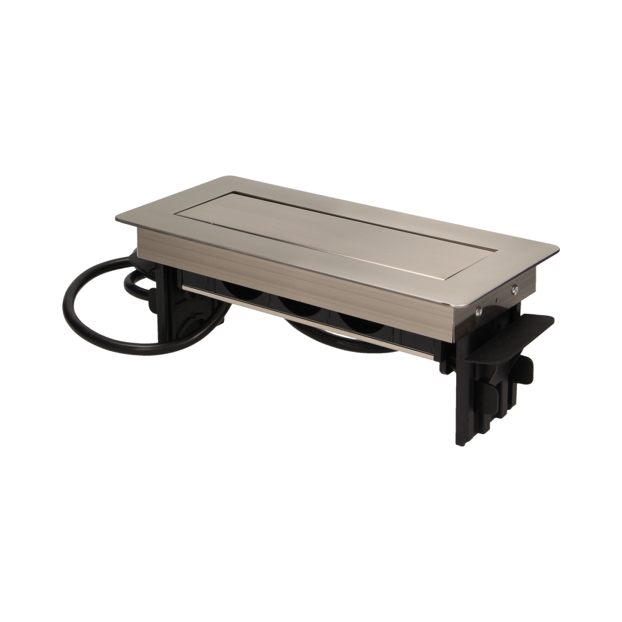 Flush-fitting furniture socket with 1.8m cable