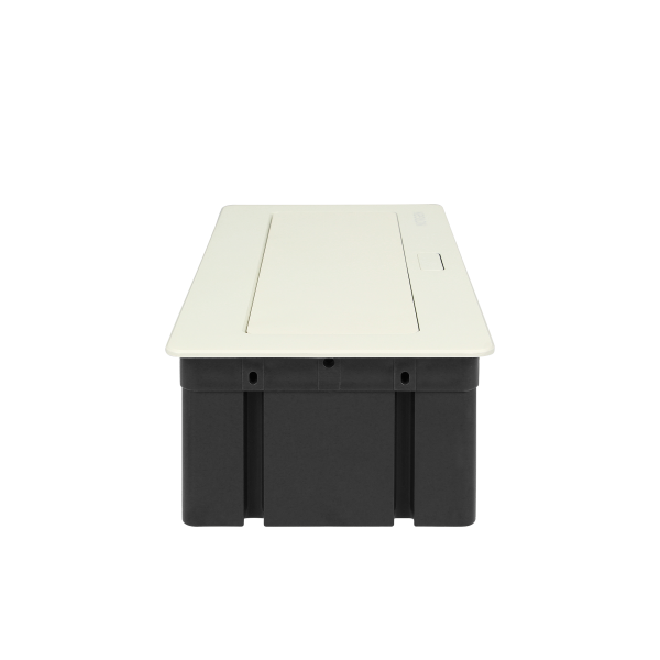 Recessed furniture connection panel NOEN for module sockets, white Recessed furniture connection panel NOEN for module sockets, white