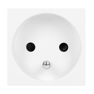 NOEN FR Socket module for furniture connection panel, French type, white