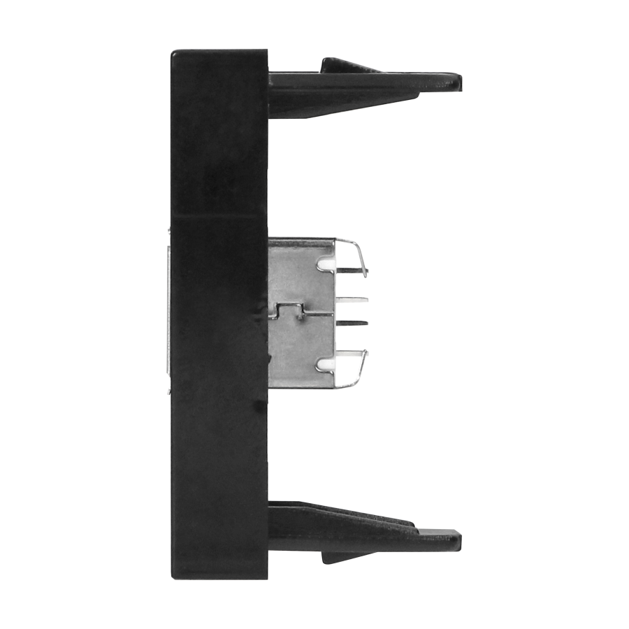 NOEN USB socket module for furniture connection panel, black