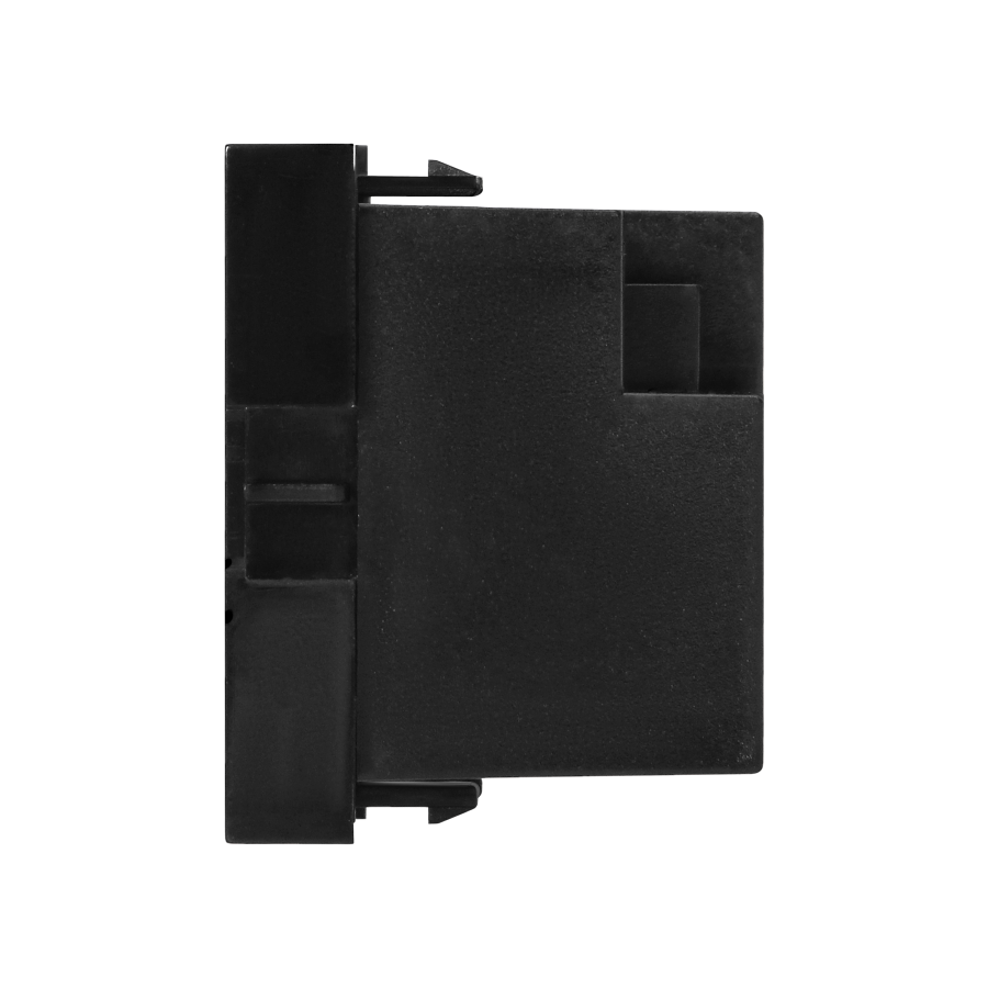 NOEN USB double port module for furniture connection panel, with USB charger, black