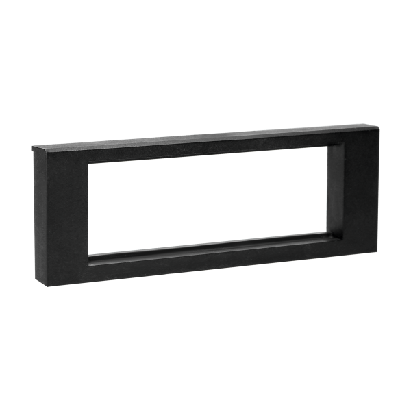 Frame without separators for NORGEN recessed furniture connection panel,  black Frame without separators for NORGEN recessed furniture connection panel,  black
