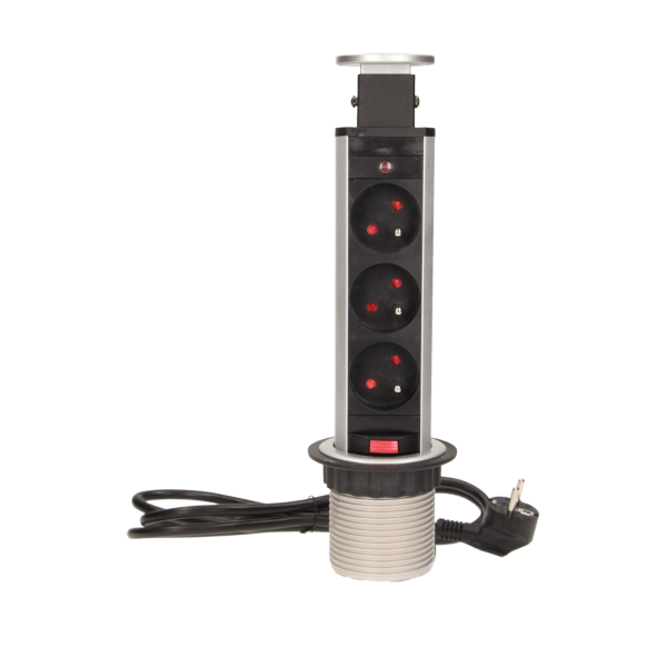 Pop up desk socket ⌀6cm with 1.8m cable