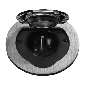 Hermetic round electrical socket, IP55