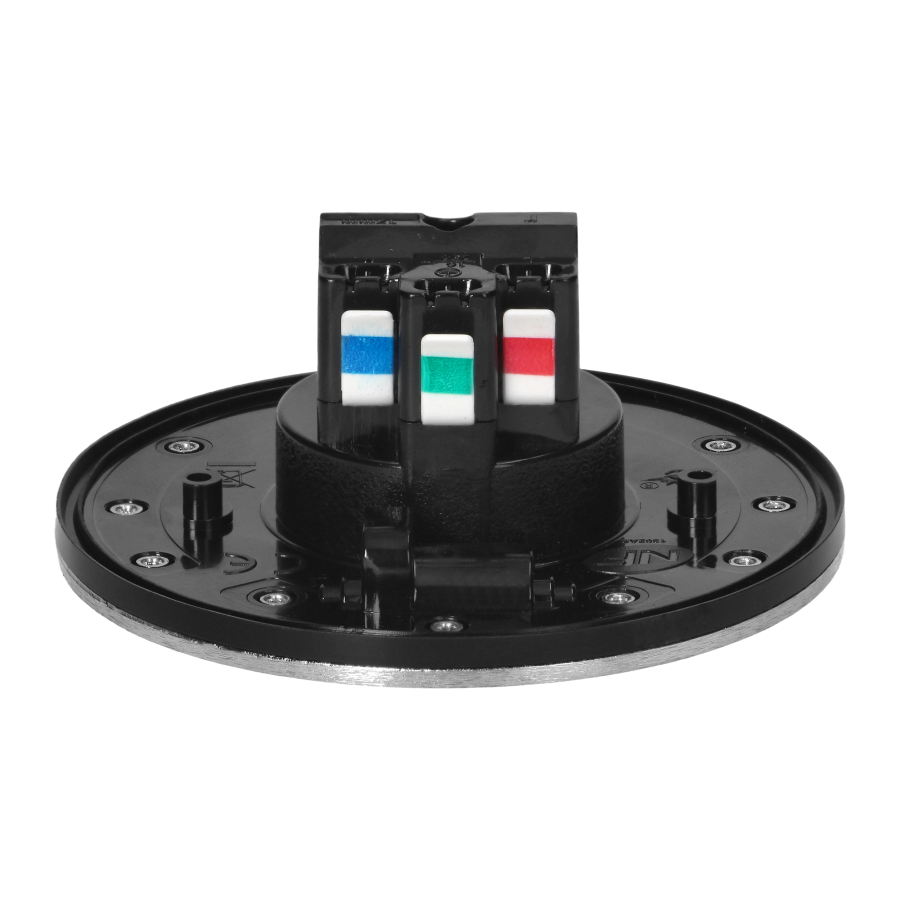 Hermetic round electrical socket, IP55