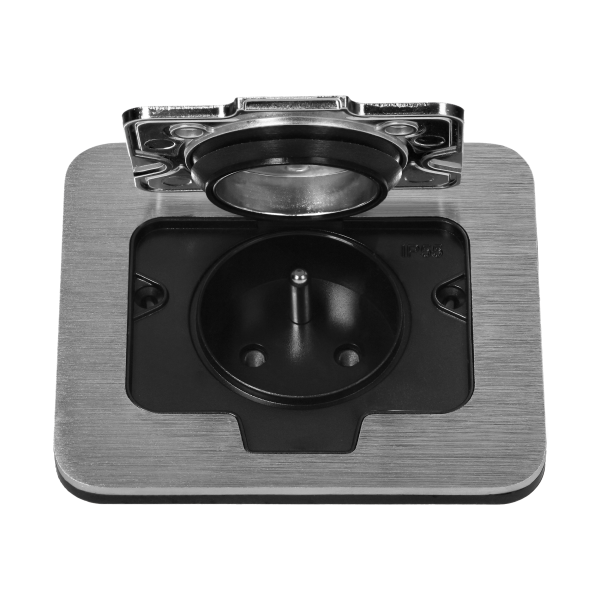 Hermetyczne gniazdo elektryczne kwadratowe, IP55