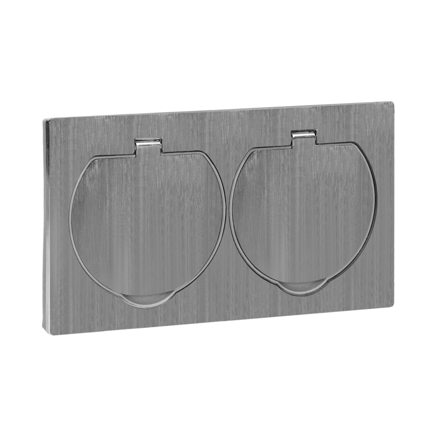 Hermetic electrical double socket, IP55