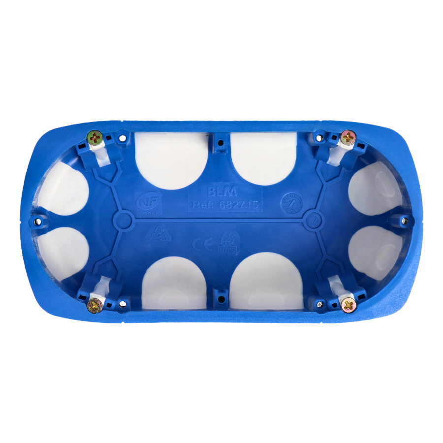 Hermetic electrical double socket with a windproof junction box, IP55