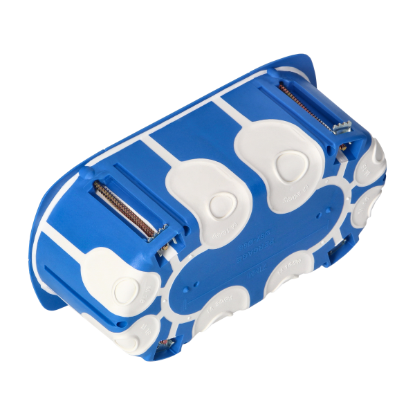 Hermetic electrical double socket with a windproof junction box, IP55