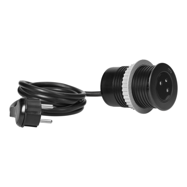 Gniazdo wpuszczane w blat 2P+Z z systemem EasyEject, USB 3.0, 1,5m + przejściówka do USB