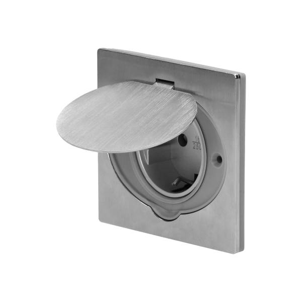 Hermetic electrical socket, IP44, Schuko