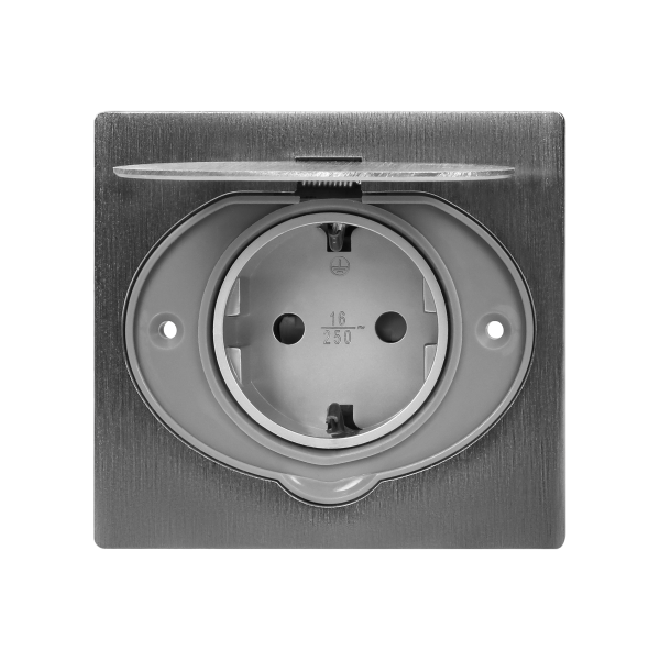 Hermetic electrical socket, IP44, Schuko