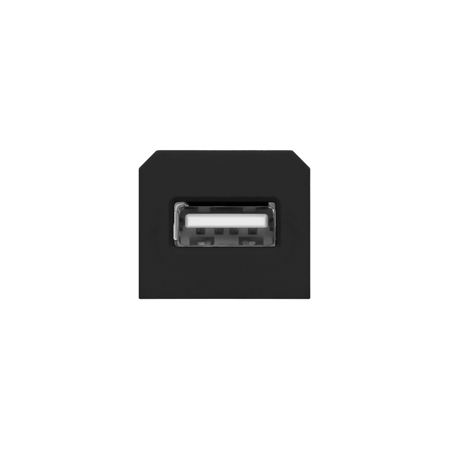 Kostka z gniazdem USB do gniazda meblowego OR-GM-9015/B