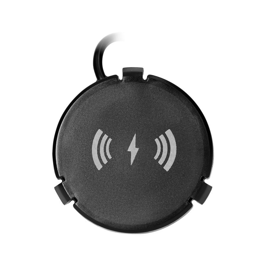 Wireless under-desk hidden charger