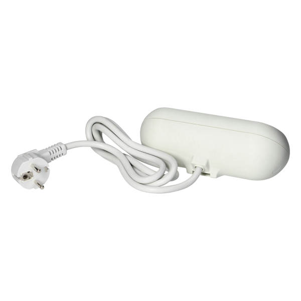 Gniazdo meblowe z uchwytem montażowym,  ładowarką USB, 2 gniazda 2P+Z, 2xUSB, przewód 3x1,0mm² - 1,5m, białe