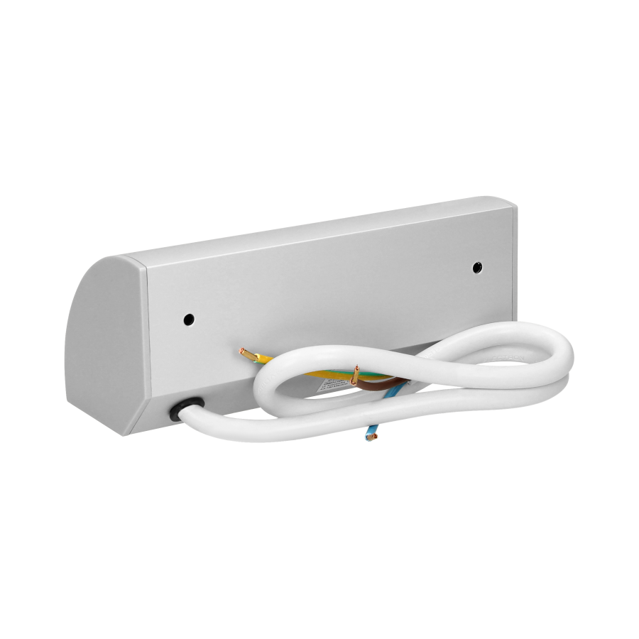 Under-cabinet electrical socket, grey