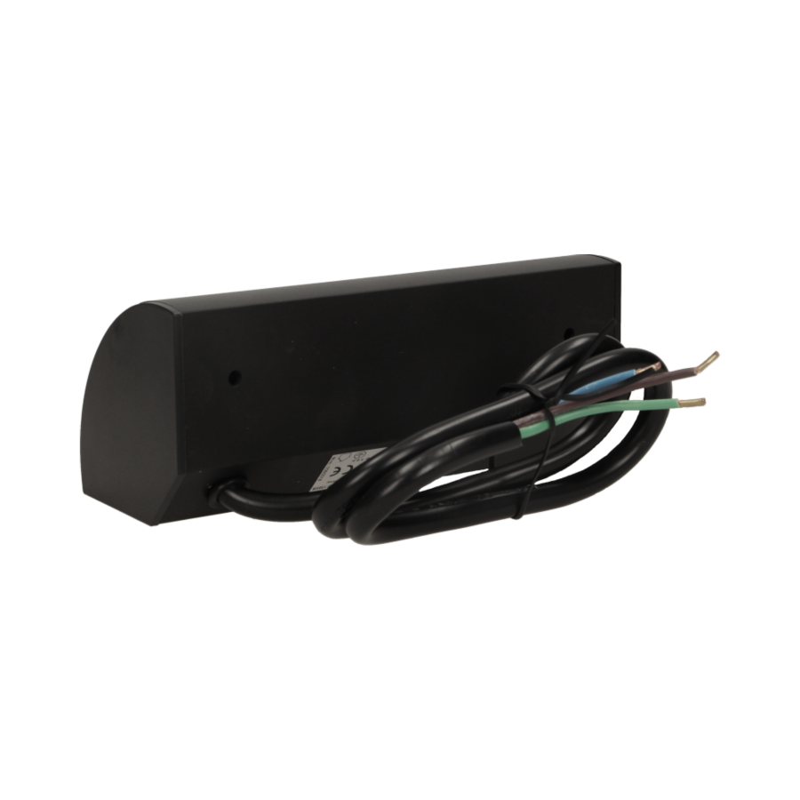 Under-cabinet electrical socket, black