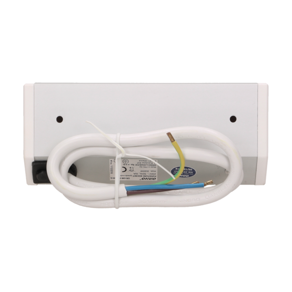 Furniture socket, silver-white