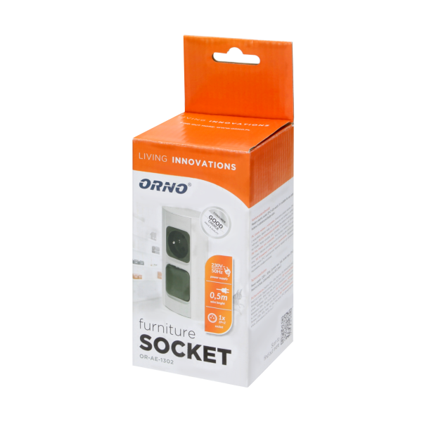 Under-cabinet electrical socket with switch