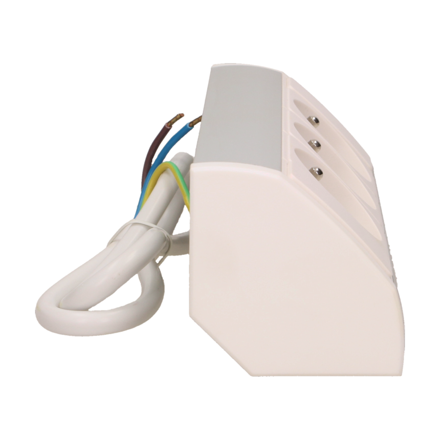 Furniture socket, silver-white