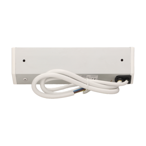 Gniazdo meblowe 2x2P+Z z wyłącznikiem, biało-srebrne