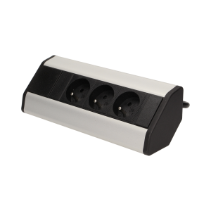 Gniazdo meblowe z przewodem 1,8m, 3x2P+Z