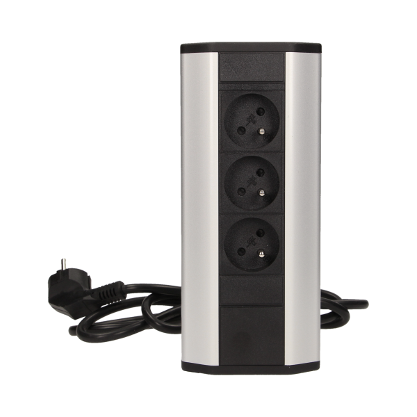 Gniazdo meblowe z przewodem 1,8m, 3x2P+Z Gniazdo meblowe z przewodem 1,8m, 3x2P+Z