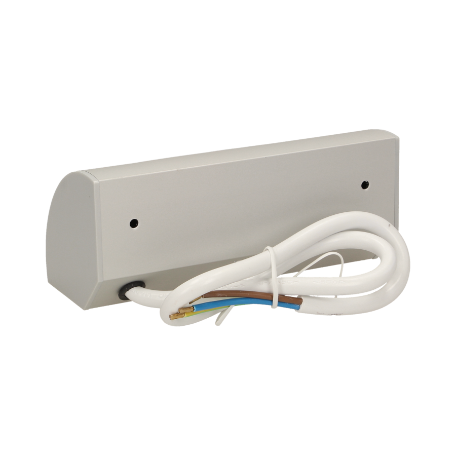 Under-cabinet electrical socket, grey, schuko