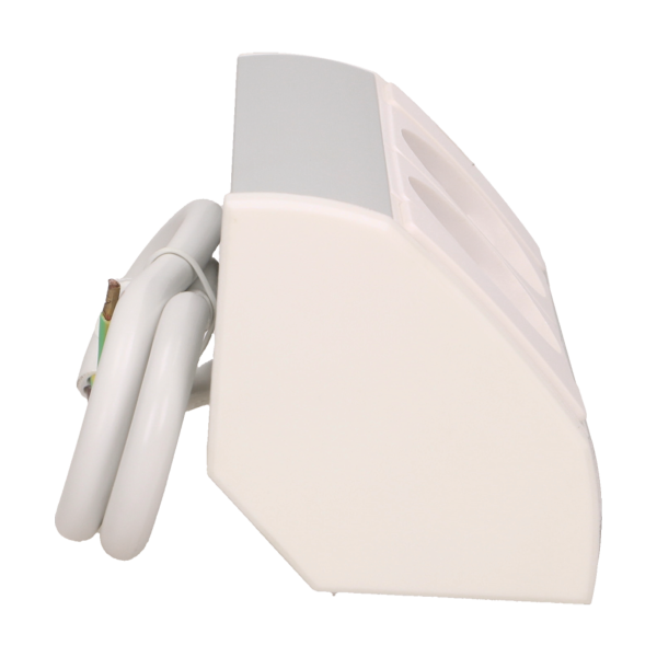 Gniazdo meblowe 2x2P+Z, schuko, biało-srebrne