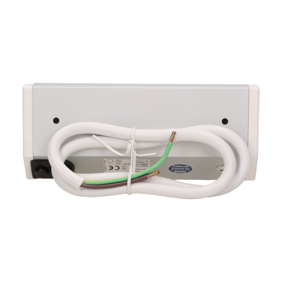 Furniture socket, silver-white, schuko