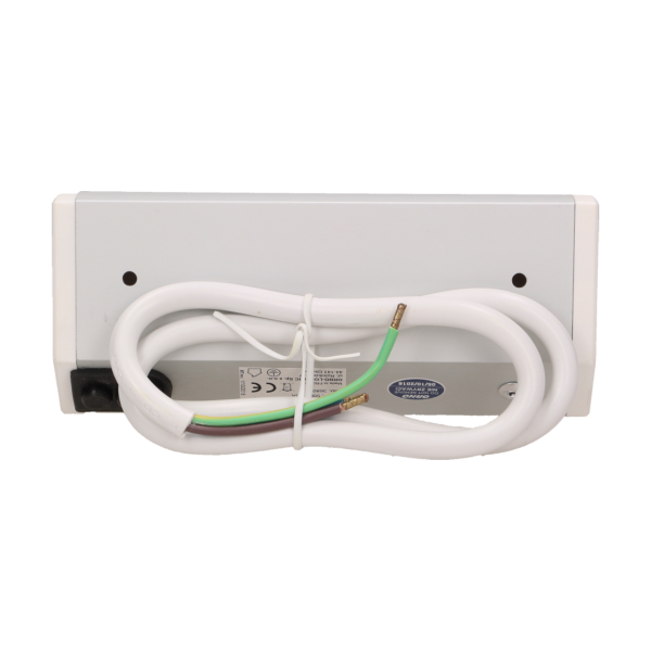 Furniture socket, silver-white, schuko