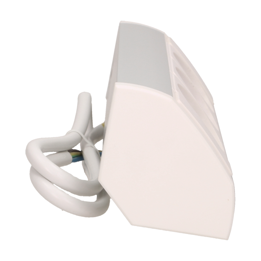 Furniture socket, silver-white, schuko