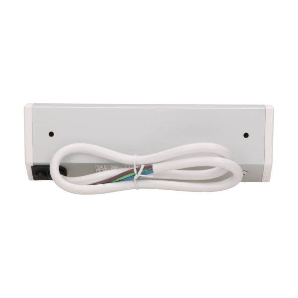 Furniture socket, silver-white, schuko