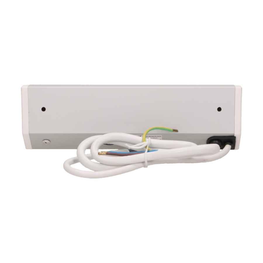 Gniazdo meblowe 2x2P+Z z wyłącznikiem, schuko, biało-srebrne