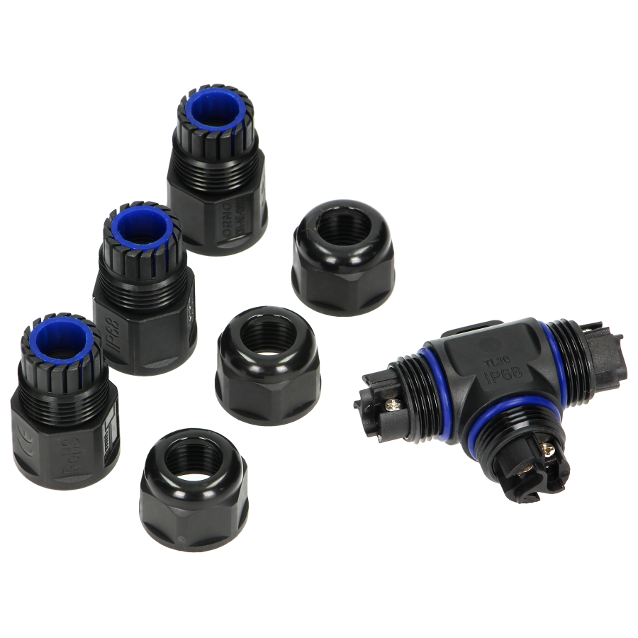 Cable Connector, T-Splitter 3x4mm², 450V/25A