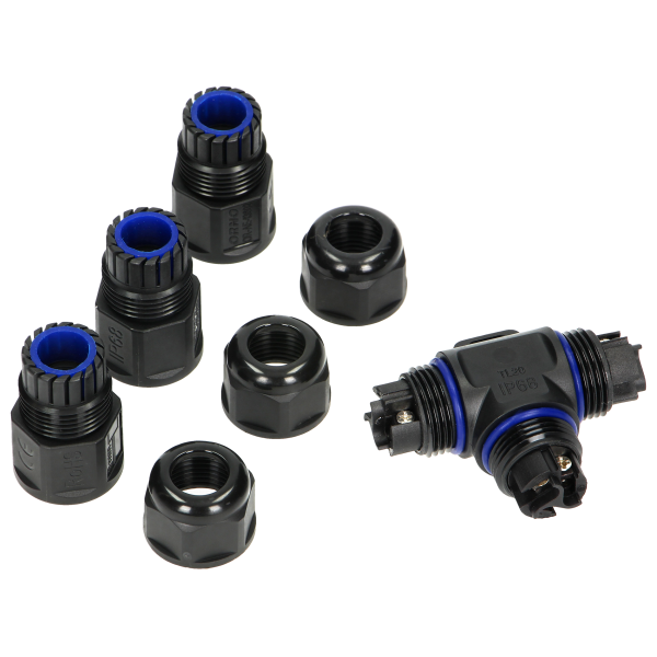 Cable Connector, T-Splitter 3x4mm², 450V/25A